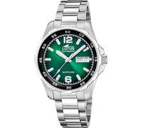 LOTUS Reloj Automático Hombre de Acero Inoxidable 316l Plateado Reloj Analógico Hombre - Calendario - Cristal Zafiro de Alta Resistencia - Resistente al Agua 10 ATM 18997/3