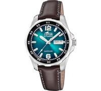 Lotus Reloj automático hombre 18998/1 – Cuero marrón, calendario, zafiro, 10 ATM, elegante