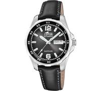 Lotus Reloj automático hombre 18998/4 – Cuero negro, calendario, cristal zafiro, 10 ATM