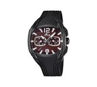 LOTUS Reloj Hombre 15757/C Special Prices Caja de Acero Inoxidable 316l Negro Correa de Caucho Negro