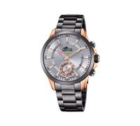 LOTUS Reloj Modelo 18808/1 de la colección Connected, Caja de 43 mm Plata con Correa de Acero Gris para Caballero