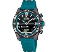Lotus Reloj Hombre 20000/5 Connected D Caja de Fibra de Carbono Negro Correa de Caucho Azul