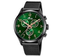 Lotus Reloj Hombre Acero Negro Lotus Minimalista Reloj de Pulsera UL18639/E