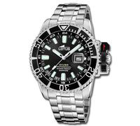 Lotus Reloj Hombre Acero Silicona Negro Lotus Classic Reloj de Pulsera UL18938/4