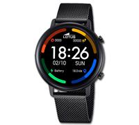 Lotus Reloj Hombre Acero Silicona Negro Multifunción Reloj de Pulsera UL50043/1