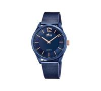 LOTUS Reloj Hombre Analógico de Acero Inoxidable 316l Azul - Movimiento de Cuarzo - Cristal Mineral de Alta Resistencia - Resistente al Agua 10 ATM 18735/1 Minimalist