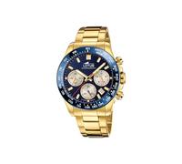 Lotus Reloj hombre analógico 18914/4 – Acero 316L dorado, cronógrafo, calendario, 10 ATM