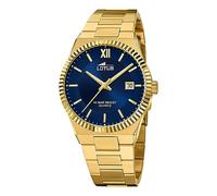 LOTUS Reloj Hombre Analógico de Acero Inoxidable 316l Dorado