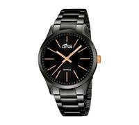 Lotus Reloj Hombre Analógico Clásico 18162/2 – Acero 316L, Negro, Cuarzo, Cristal Mineral, 5 ATM