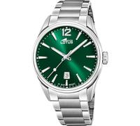 LOTUS Reloj Hombre Analógico de Acero Inoxidable 316l Plateado - Movimiento de Cuarzo - Calendario - Cristal Mineral de Alta Resistencia - Resistente al Agua 10 ATM Clásico 18692/4 Minimalist