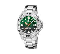 LOTUS Reloj Hombre Analógico de Acero Inoxidable 316l Plateado - Movimiento de Cuarzo - Calendario - Cristal Zafiro de Alta Resistencia - Resistente al Agua 20 ATM 18929/F Diver