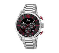 LOTUS Reloj Hombre Analógico de Acero Inoxidable 316l Plateado - Movimiento de Cuarzo - Cronógrafo - Calendario - Cristal Mineral de Alta Resistencia - Resistente al Agua 10 ATM Casual 18688/6 Chrono