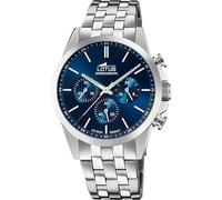 Lotus Reloj Hombre 18989/2 Chrono Caja de Acero Inoxidable 316l Plateado Correa de Acero Inoxidable 316l Plateado