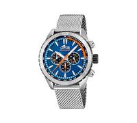LOTUS Reloj Hombre Analógico de Acero Inoxidable 316l Plateado - Movimiento de Cuarzo - Cronógrafo - Cristal Mineral de Alta Resistencia - Resistente al Agua 5 ATM 18947/1 Special Prices
