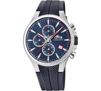 Lotus Reloj Hombre 18621/1 Color Caja de Acero Inoxidable 316l Plateado Correa de Caucho Azul