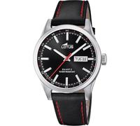Lotus Reloj Hombre Analógico de Cuero - Movimiento de Cuarzo - Calendario - Cristal Mineral de Alta Resistencia - Resistente al Agua 10 ATM Clásico