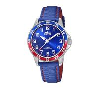 Lotus Reloj Infantil 18787/1 Junior Collection Caja de Acero Inoxidable 316l Plateado Correa de Cuero Azul