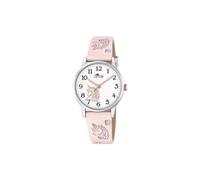 LOTUS Reloj Infantil 18865/2 Junior Collection Caja de Acero Inoxidable 316l Plateado Correa de Cuero Rosa
