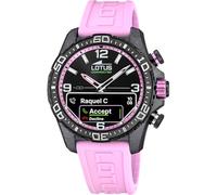 Lotus Reloj Hombre 20000/9 Connected D Caja de Fibra de Carbono Negro Correa de Caucho Rosa