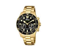 LOTUS Reloj Inteligente Hombre Híbrido Connected de Acero Inoxidable 316l Dorado - Analógico - Resistente al Agua 10 ATM 18802/2 - Control Música, Cuenta Pasos, Notifica y Rechaza Llamadas