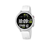 LOTUS Reloj Inteligente Hombre Mujer - Smartwatch Unisex de Caucho Blanco - Resistente al Agua IP65 - Voz IA, Música, Cuenta Pasos y Calorías, Teléfono, Deportes, Monitor Sueño 50203/1 Naya Lite