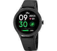 LOTUS Reloj Inteligente Hombre Mujer - Smartwatch Unisex de Caucho Negro - Resistente al Agua IP65 - Voz IA, Música, Cuenta Pasos, Teléfono, Deportes, Monitor Sueño 50202/1 Lēve - Smartime 2nd Gen