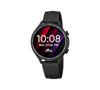 LOTUS Reloj Inteligente Hombre Mujer - Smartwatch Unisex de Caucho Negro - Resistente al Agua IP65 - Voz IA, Música, Cuenta Pasos y Calorías, Teléfono, Deportes, Monitor Sueño 50205/1 Naya Lite