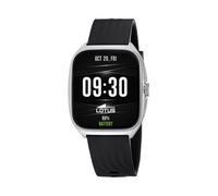 LOTUS Reloj Inteligente Hombre Mujer - Smartwatch Unisex de Caucho Negro - Resistente al Agua IP65 - Voz IA, Control Música, Cuenta Pasos y Calorías, Teléfono, Deportes, Monitor Sueño 50210/1 Ondas 2