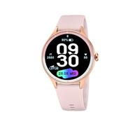 LOTUS Reloj Inteligente Hombre Mujer - Smartwatch Unisex de Caucho Rosa - Resistente al Agua IP65 - Voz IA, Música, Cuenta Pasos, Teléfono, Deportes, Monitor Sueño 50201/1 Leve - Control de Estrés