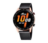 LOTUS Reloj Inteligente Hombre - Smartwatch de Acero Inoxidable 316l Negro - Resistente al Agua IP65 50025/1 - Control Música, Cuenta Pasos y Calorías, Teléfono, Deportes, Frecuencia Cardíaca