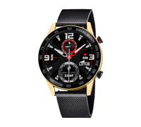 LOTUS Reloj Inteligente Hombre - Smartwatch de Acero Inoxidable 316l Negro - Resistente al Agua IP65 50019/1 - Control Música, Cuenta Pasos y Calorías, Teléfono, Deportes, Frecuencia Cardíaca