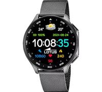 LOTUS Reloj Inteligente Hombre - Smartwatch Hombre de Acero Inoxidable 316l Negro - Resistente al Agua IP65 50050/4 Multi Deportes, Frecuencia Cardiaca, Presión Arterial