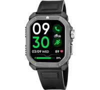 LOTUS Reloj Inteligente Hombre - Smartwatch Hombre de Caucho Negro - Resistente al Agua 5 ATM - GPS, Voz IA, Control Música, Cuenta Pasos y Calorías, Teléfono 50200/1 Ferro RC - Smartime 2nd Gen