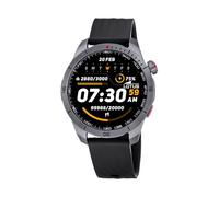 LOTUS Reloj Inteligente Hombre - Smartwatch Hombre de Caucho Negro - Resistente al Agua IP65 - GPS, Voz IA, Control Música, Cuenta Pasos y Calorías, Teléfono 50209/1 Paso X - Smartime 2nd Gen