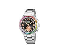 LOTUS Reloj Inteligente Mujer - Híbrido Connected de Acero Inoxidable 316l - Cristal Mineral - Resistente al Agua 5 ATM - Control Música, Cuenta Pasos, Notifica y Rechaza Llamadas 18924/6