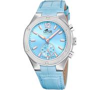 LOTUS Reloj Mujer 18972/3 Connected Caja de Acero Inoxidable 316l Plateado Correa de Piel Azul