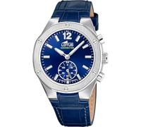 LOTUS Reloj Inteligente Mujer - Híbrido Connected de Cuero Azul Analógico - Cristal Mineral Resistente - Resistente al Agua 10 ATM - Control Música, Cuenta Pasos, Notifica y Rechaza Llamadas 18972/5