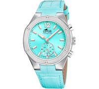 LOTUS Reloj Inteligente Mujer - Híbrido Connected de Cuero Azul Analógico - Cristal Mineral Resistente - Resistente al Agua 10 ATM - Control Música, Cuenta Pasos, Notifica y Rechaza Llamadas 18972/4