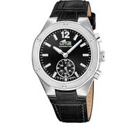 LOTUS Reloj Inteligente Mujer - Híbrido Connected de Cuero Negro Analógico - Cristal Mineral Resistente - Resistente al Agua 10 ATM - Control Música, Cuenta Pasos, Notifica y Rechaza Llamadas 18972/6