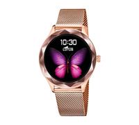 LOTUS Reloj Inteligente Mujer - Smartwatch de Acero Inoxidable Rosa - Resistente al Agua IP65 - Control Música, Cuenta Pasos y Calorías, Teléfono, Deportes, Frecuencia Cardíaca, Monitor Sueño 50036/1