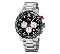LOTUS Reloj Modelo 18587/A de la colección Color, Caja de 43,5 mm Negro con Correa de armys Acero para Caballero