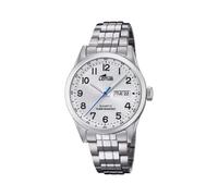 LOTUS Reloj Modelo 18670/1 de la colección Clasico, Caja de 42 mm Blanco con Correa de armys Acero para Caballero