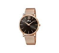 LOTUS Reloj Modelo 18730/2 de la colección Minimalist, Caja de 38 mm Negro con Correa de Acero Rose para señora