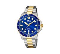 LOTUS Reloj Modelo 18760/1 de la colección Excellent, Caja de 44,5 mm Azul con Correa de Acero Bicolor para Caballero