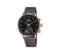 LOTUS Reloj Modelo 18805/3 de la colección Connected, Caja de 42 mm Negro con Correa de Acero Gris Oscuro para Caballero