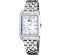 Lotus Reloj Mujer 18985/1 Square Series Caja de Acero Inoxidable 316l Plateado Correa de Acero Inoxidable 316l Plateado