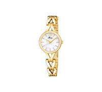 LOTUS Reloj Mujer Analógico de Acero Inoxidable 316l Dorado - Movimiento de Cuarzo - Cristal Mineral de Alta Resistencia - Resistente al Agua 5 ATM 19023/1 - Old Money