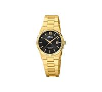 LOTUS Reloj Mujer Analógico de Acero Inoxidable 316l Dorado | Movimiento de Cuarzo, Cristal Mineral de Alta Resistencia, Resistente al Agua 10 ATM, Calendario, Special Prices 18840/3