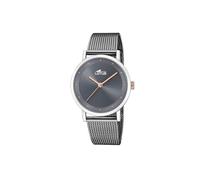 LOTUS Reloj Mujer Analógico de Acero Inoxidable 316l Gris - Movimiento de Cuarzo - Cristal Mineral de Alta Resistencia - Resistente al Agua 5 ATM 18878/3 - Minimalist for Her