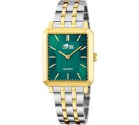 LOTUS Reloj Mujer Analógico de Acero Inoxidable 316l Multi - Movimiento de Cuarzo - Cristal Mineral de Alta Resistencia - Resistente al Agua 5 ATM 18981/3 - Square Series